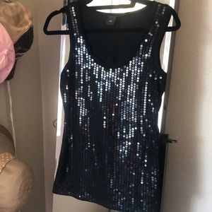 Ann Taylor sequined tank. Sz XS.